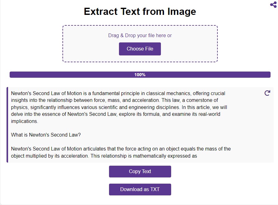 Extract Text From Image